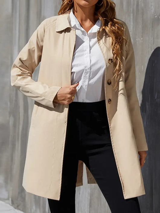 Dames dubbelzijdige trenchcoat