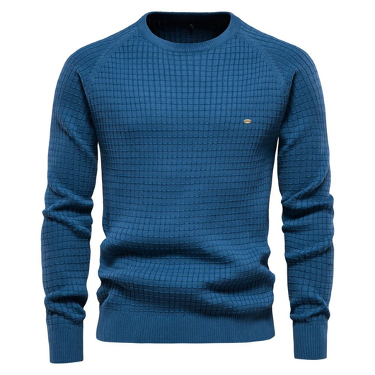 Male Round Neck Knitted Pullover