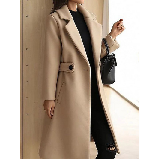 Slim-Fit Winterjas met Ceintuur