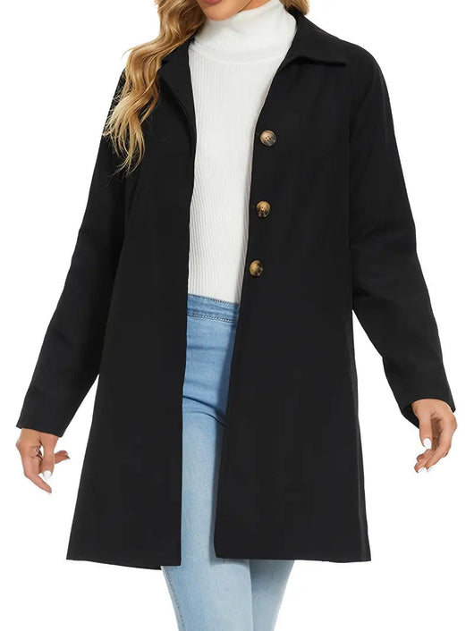 Dames dubbelzijdige trenchcoat