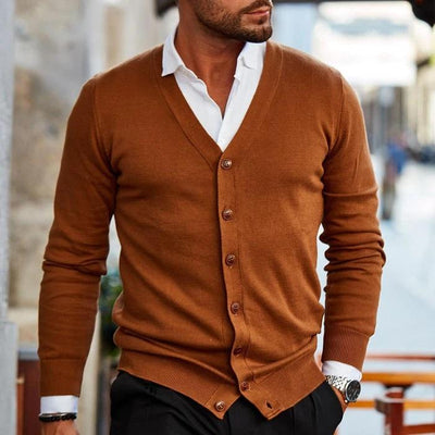 Male Long Sleeve Cardigan