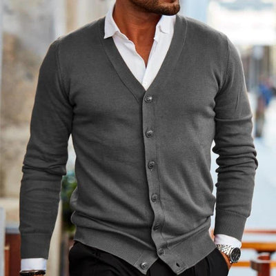 Male Long Sleeve Cardigan