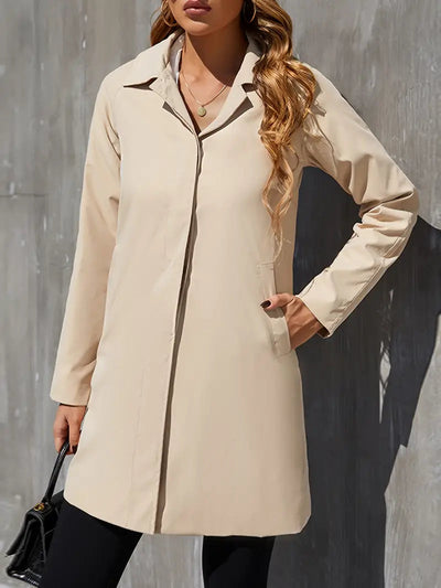 Dames dubbelzijdige trenchcoat