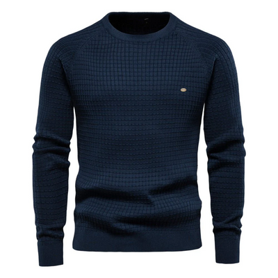 Male Round Neck Knitted Pullover