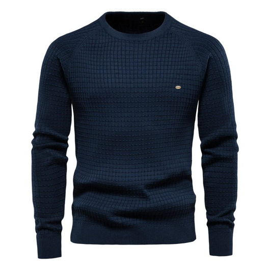 Male Round Neck Knitted Pullover