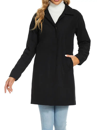 Dames dubbelzijdige trenchcoat