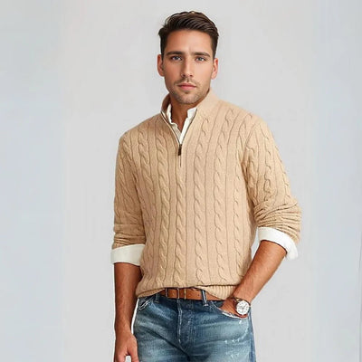 Male Zip-Up Sweater