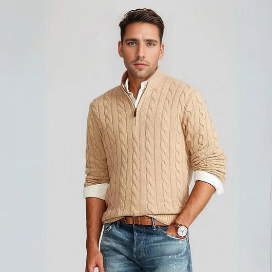 Male Zip-Up Sweater
