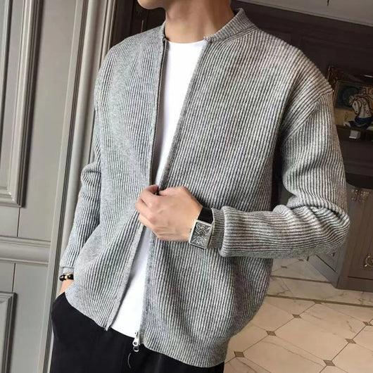 Male Knitted Zip Vest