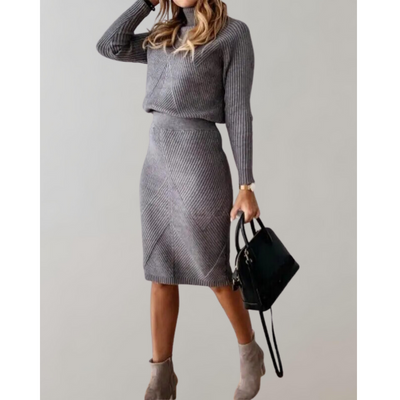 Dames Tweedelig Set met Trui & Smalle Rok