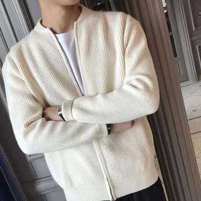 Male Knitted Zip Vest