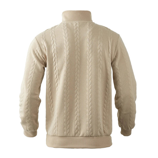 Heren Pullover met Kwart Rits en Relaxed Fit