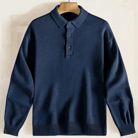 Male Polo Knit Pullover