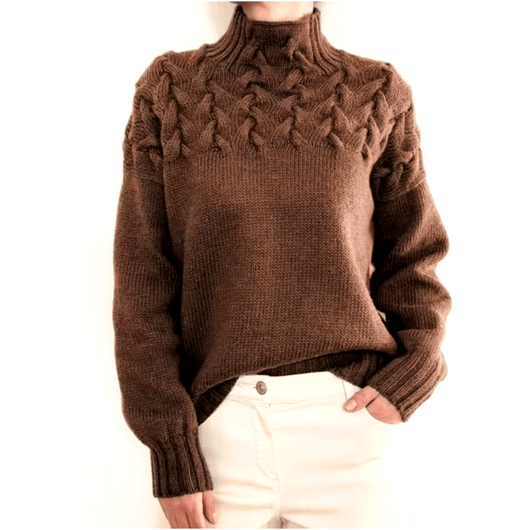 Dames gebreide trui warme coltrui