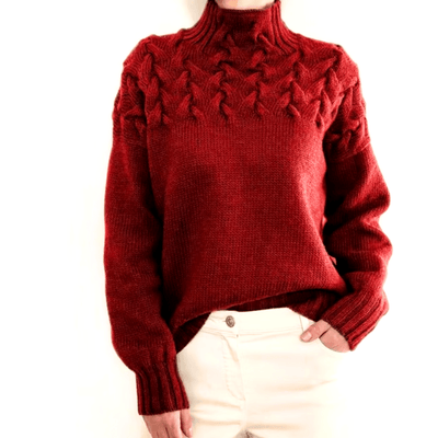 Dames gebreide trui warme coltrui