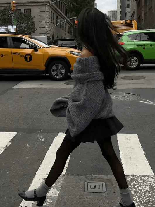 Elegante Off-Shoulder Gebreide Trui | Dames Sweater