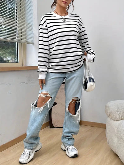 Gestreept Sweatshirt voor Dames