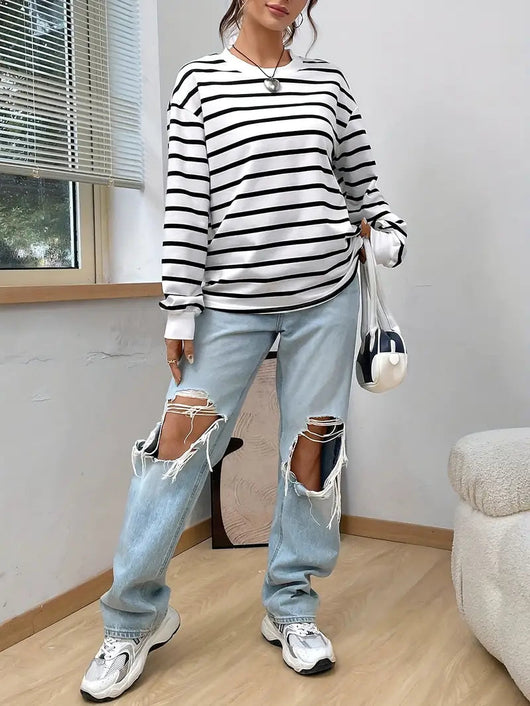 Gestreept Sweatshirt voor Dames