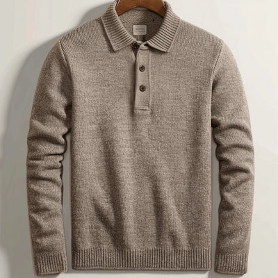 Male Polo Knit Pullover
