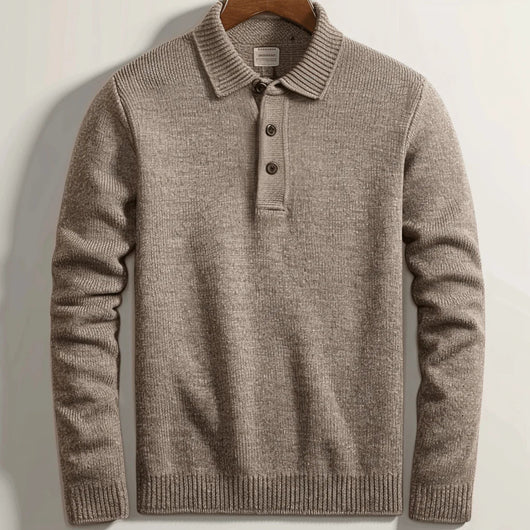 Male Polo Knit Pullover